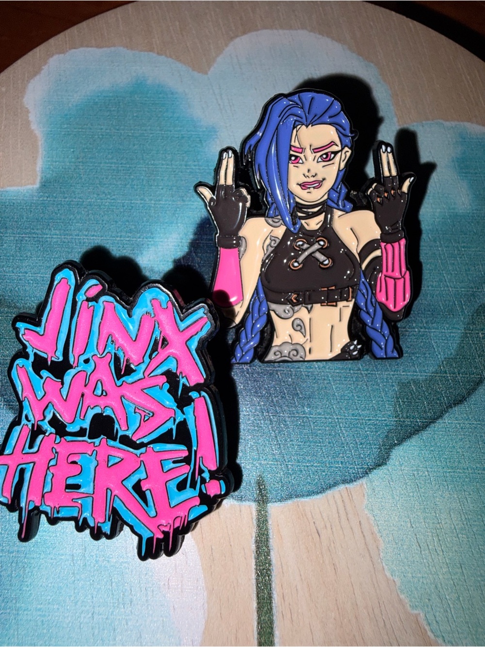 Jinx Enamel Metal Pins - Set of Two 2️⃣